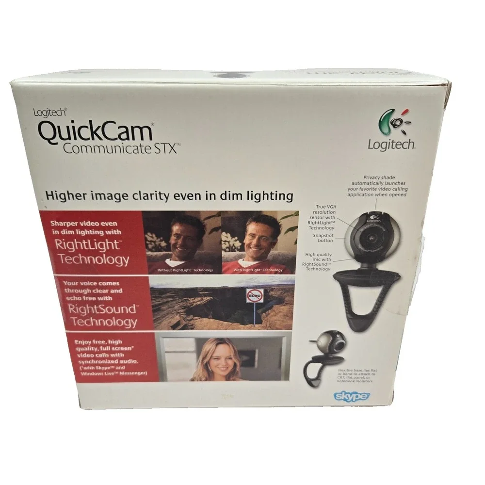 Vintage Logitech‎ QuickCam Communicate STX Webcam - WinXP Vista